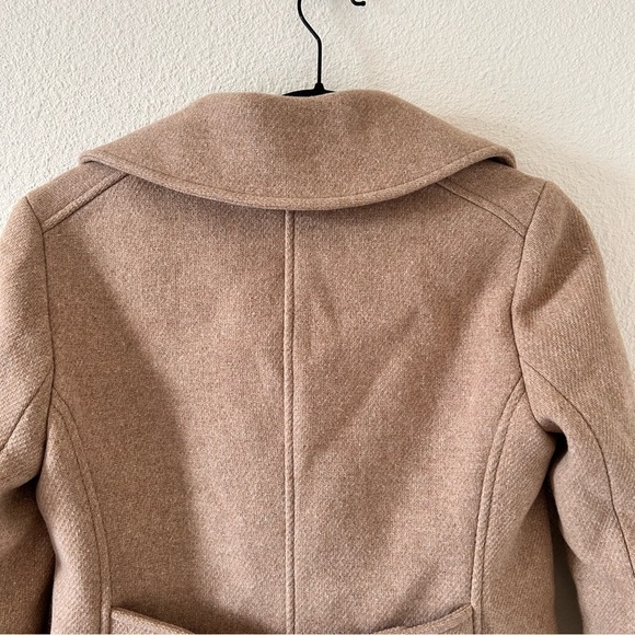 J. Crew Majesty PeaCoat Wool Blend Sandstone Women Size 4P - Picture 10 of 11